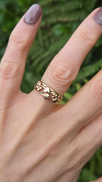 Vintage: 9ct Yellow & Rose Gold Clogau Tree of Life Ring — From 1993