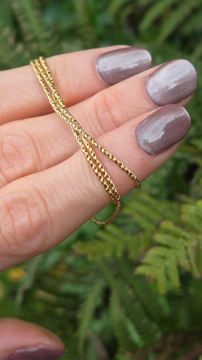 Vintage: 18ct Yellow Gold Rope Chain Necklace 37.5 cm (14.76 inches)