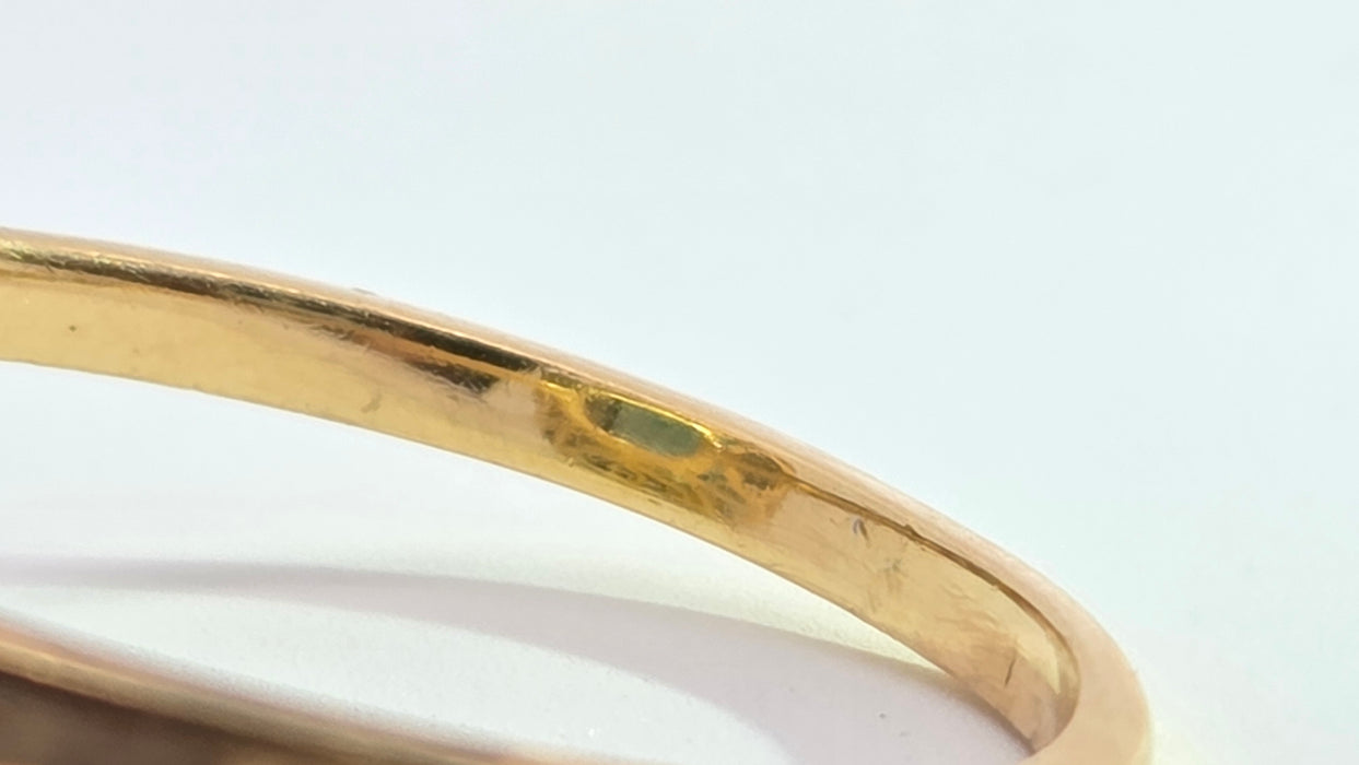 Vintage: 18ct Yellow Gold Emerald 3.52ct & Diamond 0.30ct Art Deco-Inspired Cluster Dress Ring
