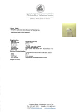 Load image into Gallery viewer, 2034: Vintage: 18ct Gold 7 Diamonds Half Hoop Ring-From 1977
