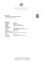 Load image into Gallery viewer, 2709: Vintage 18ct White Gold Large Emerald Natural Sparkling Diamonds Cluster Ring
