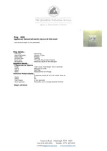 Load image into Gallery viewer, 2828: Vintage 18ct White Gold Sapphire &amp; Diamonds Half-Eternity/Stacker Ring
