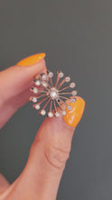 Load and play video in Gallery viewer, 0112: Vintage: 18ct White Gold &quot;Sunray&quot; Diamonds Fine Jewellery Set: Ring, Pendant, Necklace- Extraordinary
