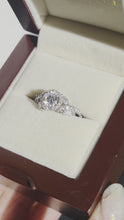 Load and play video in Gallery viewer, 2418: Platinum Exceptional 1ct Central Diamond (GIA CERT) Ring - D Colour- The finest
