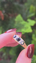 Load and play video in Gallery viewer, 6288 Vintage; 18ct Gold French Blue Sapphires Diamonds Dress Ring- From 1974
