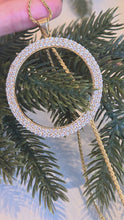 Load and play video in Gallery viewer, 2694 Vintage 18ct Gold (3.5ct) Diamond Disc Pendant (4.9cm) &amp; Necklace
