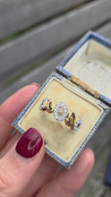 Load and play video in Gallery viewer, 2240 Vintage: 9ct Gold Openwork 29 Natural Diamonds (0.33ct)  Dress Ring

