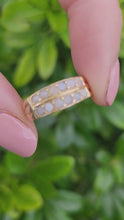 Load and play video in Gallery viewer, 8298:  Victorian: 18ct Gold Tiered Seed Pearls Dress Ring- Date Mark 1883
