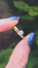 Load and play video in Gallery viewer, 2770 Vintage: 18ct Gold Brilliant Cut Diamond (0.3ct) Solitaire Ring
