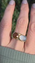 Load and play video in Gallery viewer, Vintage Exceptional 9ct Gold Moonstone Citrine Ring
