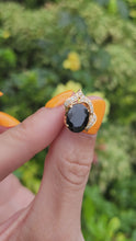 Load and play video in Gallery viewer, 6167: Vintage: 18ct Gold Australian Blue Sapphire Diamonds Stud Earrings- Superb quality
