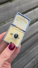 Load and play video in Gallery viewer, 2498 Vintage: 9ct Gold Australian Sapphira 20 Diamonds Diana Style Cluster Ring- From 1986
