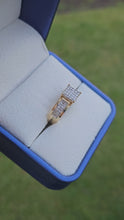 Load and play video in Gallery viewer, 0690: Vintage 9ct Gold 49 Diamonds (1ct) Geometric Set Ring- fabulous
