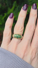 Load and play video in Gallery viewer, 6304  Vintage: 18ct Gold Art Deco Style Cocktail Ring- exquisite statement
