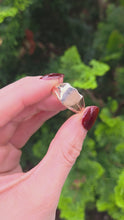 Load and play video in Gallery viewer, 6339 Vintage: 9ct Gold Shield Signet Ring- From 1967
