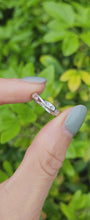 Load and play video in Gallery viewer, 1654: Vintage:&nbsp; Platinum Diamond Stacker Band- crisp, clean, eye candy.
