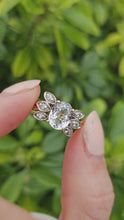 Load and play video in Gallery viewer, 1022: Vintage:: 9ct Gold Pink Morganite Diamonds Cocktail Ring- FAB

