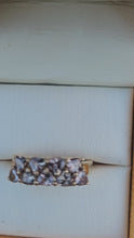 Load and play video in Gallery viewer, 1038: Vintage Rare 9ct Gold Green Chrysoberyl&#39;s Dress/Stacker Ring- delightful
