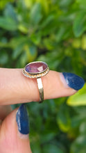 Load image into Gallery viewer, Vintage: 9ct Gold Bezel Set Lilac Amethyst Solitaire Ring- From 1972
