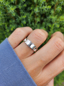 2023: Vintage: Louis Vuitton 18ct White Gold Emepreinte LV Ring- Size 56- Pristine Condition