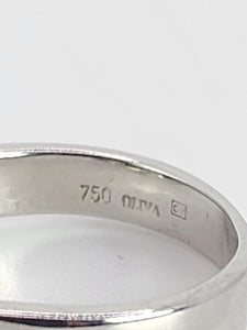 1679: Vintage: 18ct White Gold Mixed-Cut Diamonds Dress/Stacker Ring- Divine