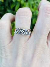 Load image into Gallery viewer, 1038: Vintage Rare 9ct Gold Green Chrysoberyl&#39;s Dress/Stacker Ring- delightful
