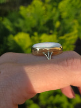 Load image into Gallery viewer, 2320: Antique; Edwardian 18ct Gold Large Oval Cabochon Opal (8ct) Single Stone Ring-
