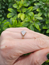 Load image into Gallery viewer, 0232: Vintage: 9ct Gold 23 Round Cut Diamonds Dress Ring- petite, sparkling, eye- catching
