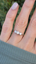 Load image into Gallery viewer, Antique: 18ct Gold  Natural Round Full Cut  Diamonds 3-Stone Ring

