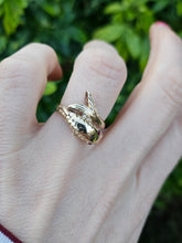 Load image into Gallery viewer, 0731: Vintage: 60 years Old 9ct Gold Snake Ring- Date-Mark 1965- remarkable condition
