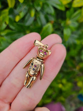 Load image into Gallery viewer, 0100: Vintage: 9ct Gold &quot;Golden Teddy Bear&quot; Pendant- charming, baby bear. Statement weight.
