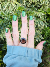 Load image into Gallery viewer, 0502: Vintage: Large 9ct Round Cut Smokey Quartz Ring - total statement piece
