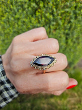 Load image into Gallery viewer, 4932: Antique- Victorian 18ct Gold Large Marquise Garnet (5.3ct) Ring- Something special
