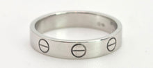 Cargar imagen en el visor de la galería, 2364: Vintage: Cartier 18ct White Gold Love Ring Size 51- comes with box
