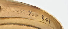 Cargar imagen en el visor de la galería, 1868: Vintage: Statement 18ct Gold Natural Diamonds (0.63ct) Snake Ring- Large finger size
