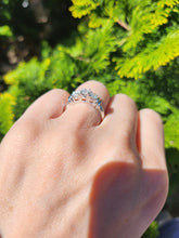 Load image into Gallery viewer, 1704:   Modern: 14ct White Gold Brilliant &amp; Round Full Cut Diamonds Trilogy- 0.81ct of natural, sparkling diamonds
