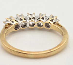 2312 Vintage: 18ct Gold Round Full Cut Natural Diamonds (1.25ct in total) Ring-Very special