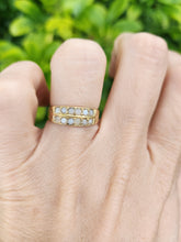 Load image into Gallery viewer, 8298:  Victorian: 18ct Gold Tiered Seed Pearls Dress Ring- Date Mark 1883
