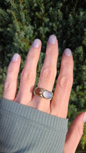 Load image into Gallery viewer, Vintage Exceptional 9ct Gold Moonstone Citrine Ring
