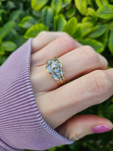 Load image into Gallery viewer, 0808: Vintage: 18ct Gold Art Deco Style ( 1ct) Diamonds Ring- sparkling symmetry
