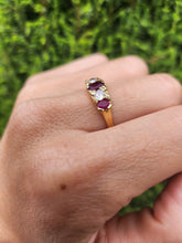Load image into Gallery viewer, 1602: Vintage &amp; Old 18ct Gold Rubies Diamonds Ring
