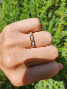 2026: Vintage: 18ct Rose Gold 60 Diamonds Full-Eternity/Stacker Ring- Fabulous