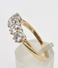 Cargar imagen en el visor de la galería, 2312 Vintage: 18ct Gold Round Full Cut Natural Diamonds (1.25ct in total) Ring-Very special
