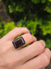 Load image into Gallery viewer, 2187: Vintage: 9ct Gold Large Emerald Cut Gignac Quartz Ring - From 1969
