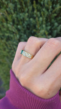 Cargar imagen en el visor de la galería, 2307 Vintage: 18ct Gold Emerald 24 Natural Diamonds (1ct) Ring

