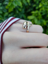 Load image into Gallery viewer, 0731: Vintage: 60 years Old 9ct Gold Snake Ring- Date-Mark 1965- remarkable condition
