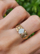 Load image into Gallery viewer, 1851: Antique: 9ct Rose &amp; Yellow Gold Opal Signet Ring- Rare Find
