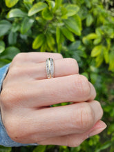 Load image into Gallery viewer, 0713: Vintage: 9ct Gold Tiered Diamonds Stacker/Dress Ring
