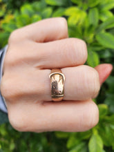 Load image into Gallery viewer, 0055: Antique: 9ct Rose gold Buckle/Stacker Ring- Date Mark 1863- 161 years old
