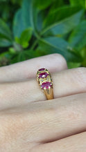 Cargar imagen en el visor de la galería, 6204 Antique: 18ct Rubies Old Cut Diamonds Dress Ring- From 1911
